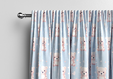Little Bear, Pastels - Made to Measure Curtains - Image 9